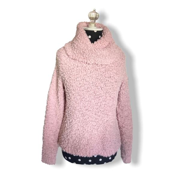 Pink Republic Womens Sweater Size XS Soft Fluffy Turtleneck Mauve Blossom NEW - Picture 3 of 6